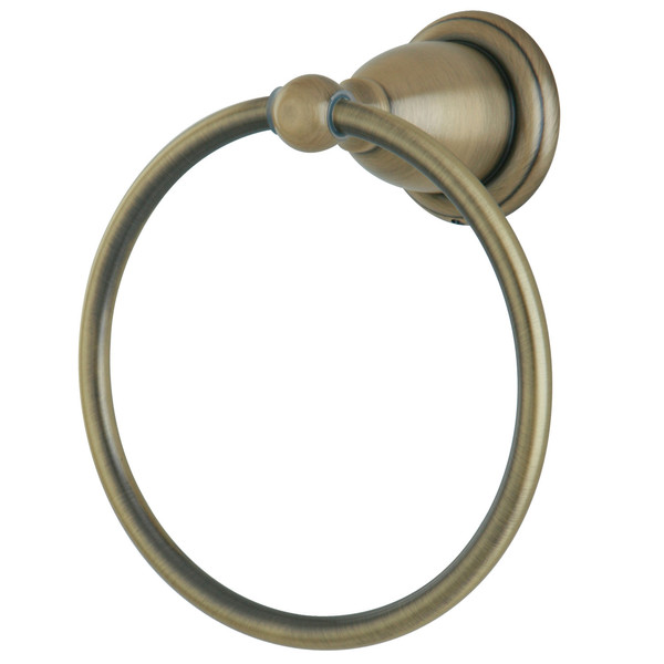 Kingston Brass Heritage 6" Towel Ring, Antique Brass BA1754AB